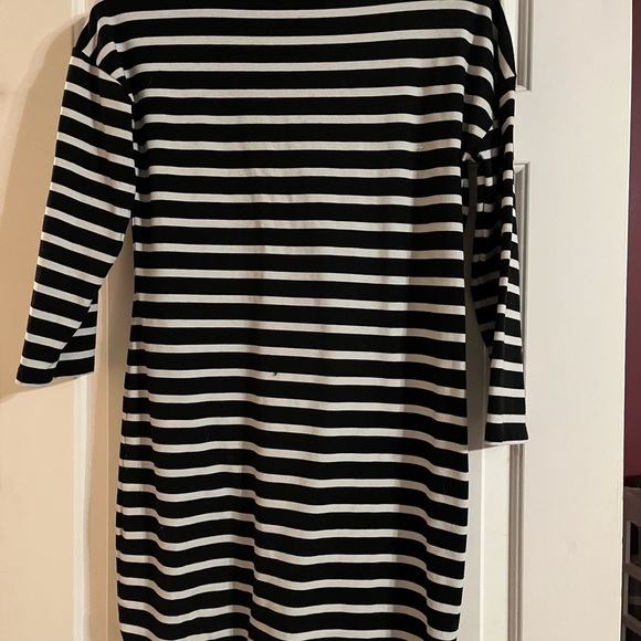 The LIMITED black and white striped dress size Medium. - Picture 3 of 7
